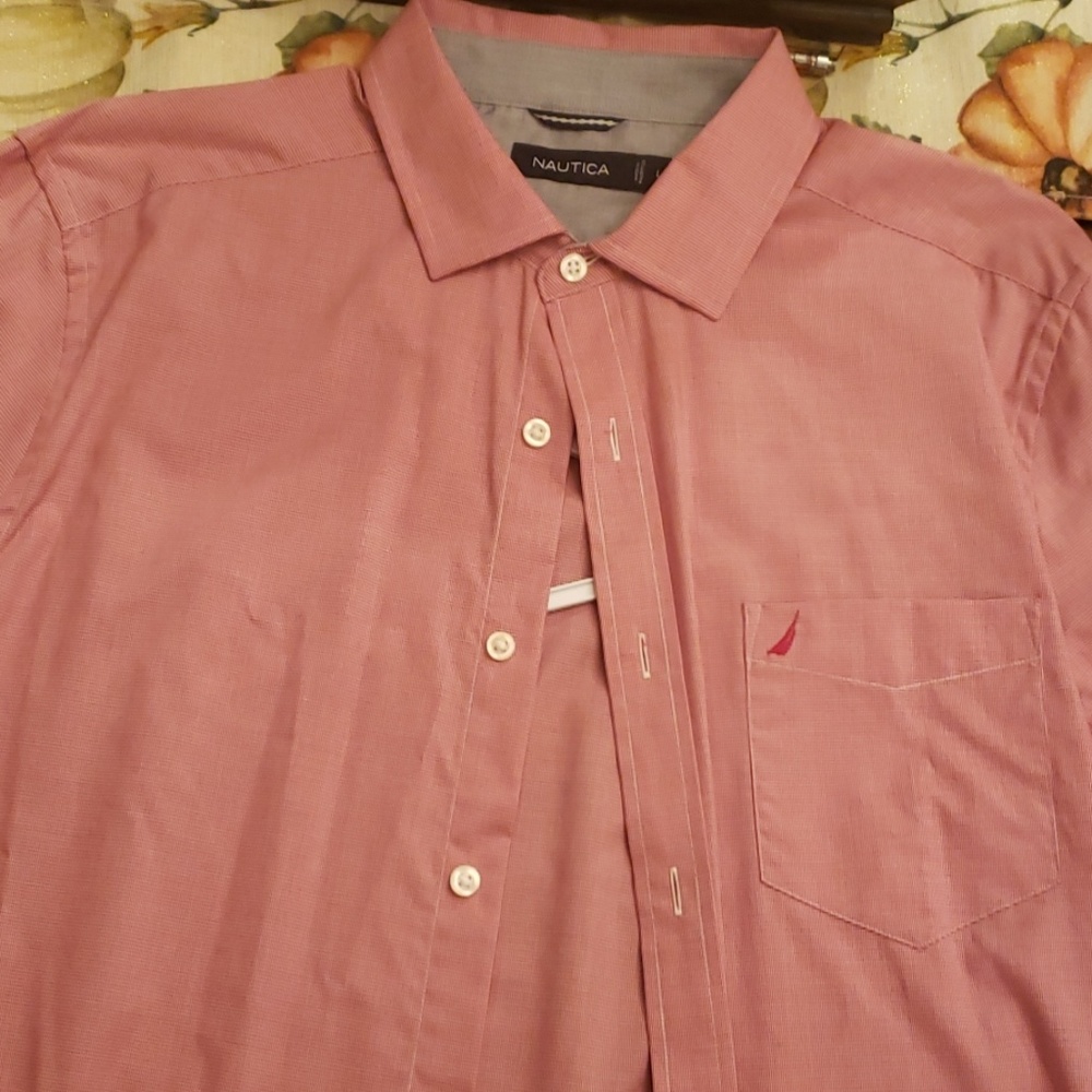 Nautica Light Red button down.